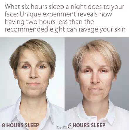 熬夜等于慢性自杀！一图告诉你每天睡6小时和8小时的区别-万荀网