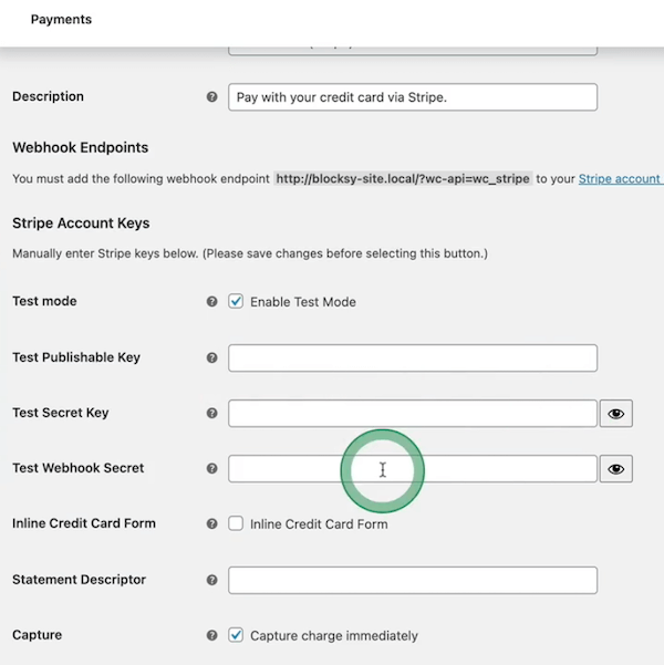 填写正确的API信息