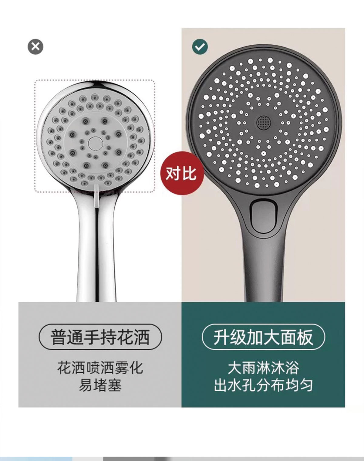 图片[6]-LEUNTA增压可调花洒大气面板超级增压多档位高级ABS手动空气花洒-万荀网