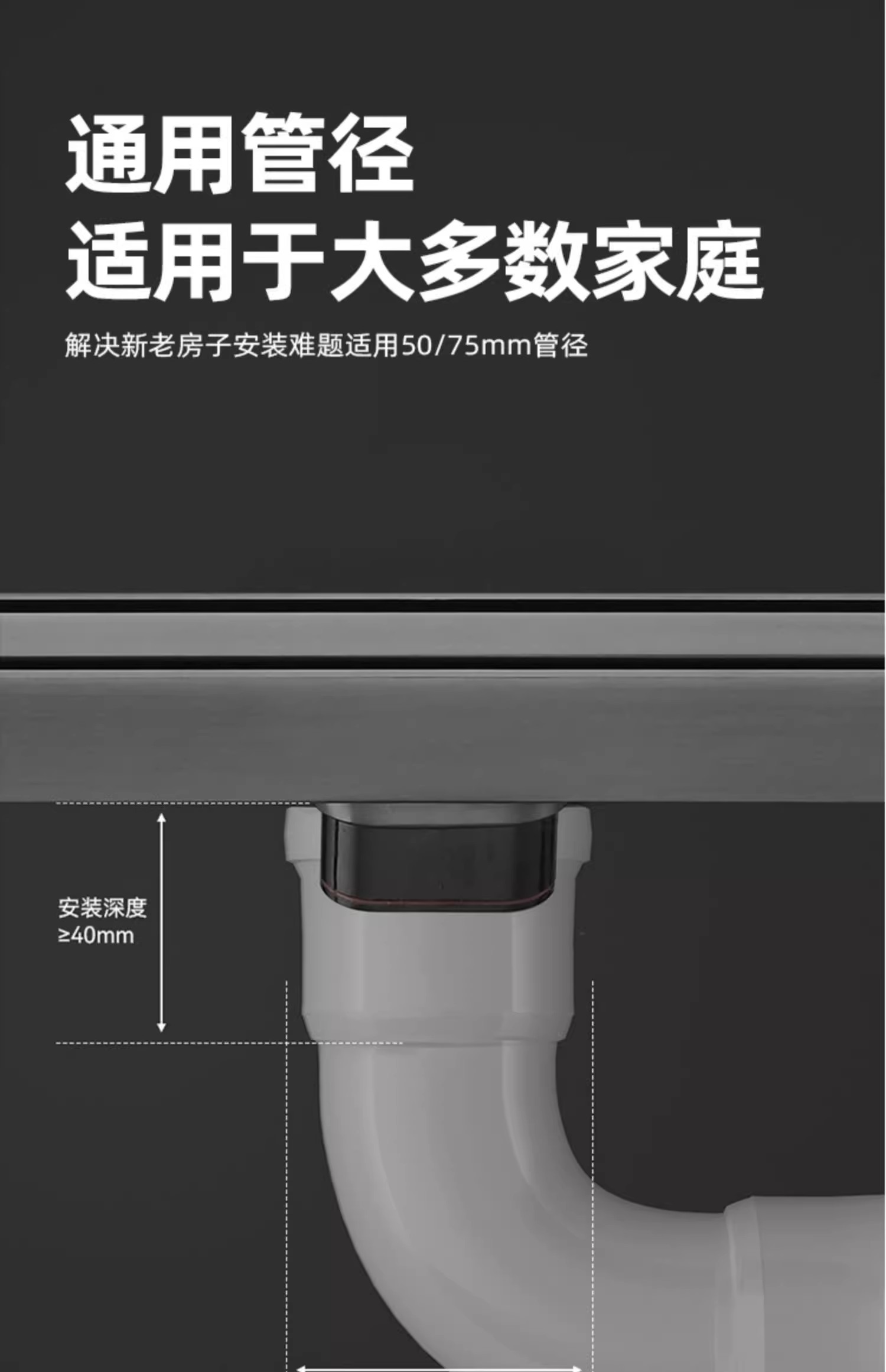 图片[8]-【订制地漏】SUS304不锈钢地漏淋浴房防臭洗衣机下水道卫生间隐形浴室厨房-万荀网