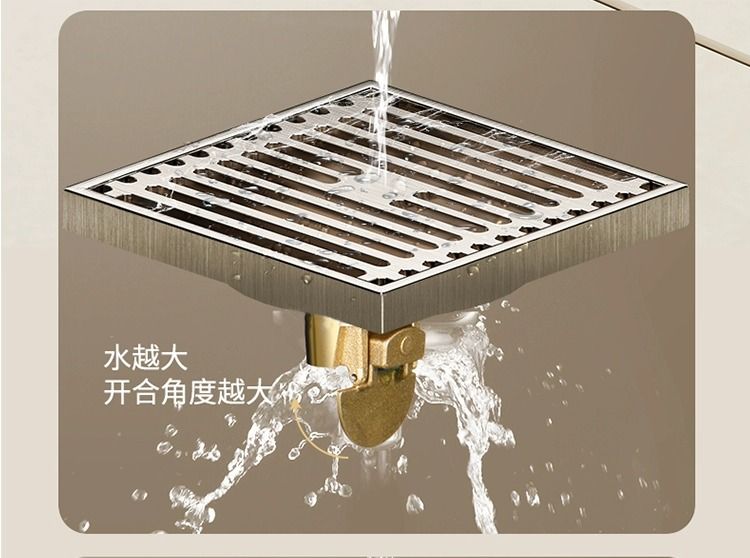 图片[7]-多色全铜防臭地漏长方形隐形淋浴房洗衣机卫生间专用LEUNITA官方-万荀网