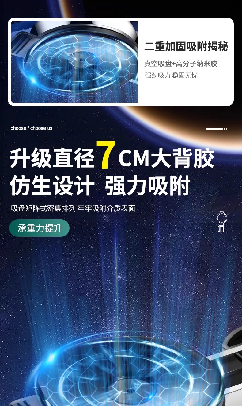 图片[6]-LEUNITA免打孔吸盘式浴室多功能支架强力吸盘升级吸湿耐用固定器-万荀网